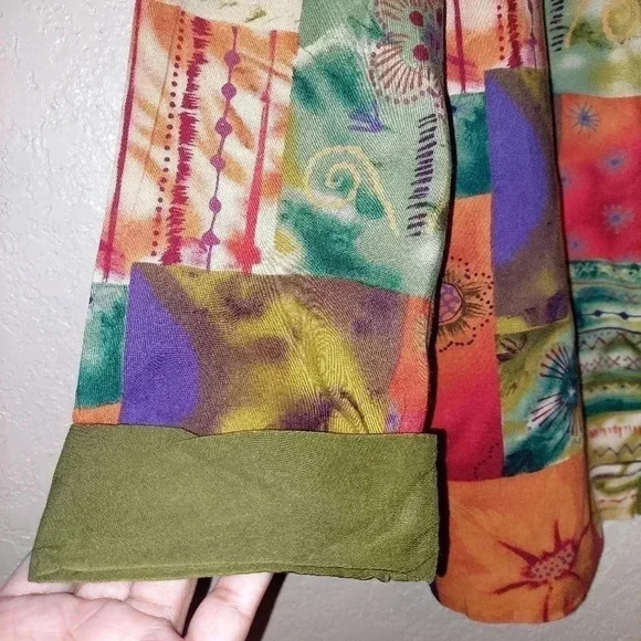 Vintage Essay By Sharon Anthony Long Sleeve Print Button Cardigan Size 16/XL - Picture 3 of 6